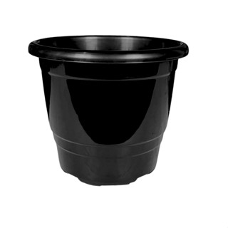 Kit de 10 Potes Vasos Nº17 De Alta Qualidade Decorativos Pretos de 2,3 Litros Decoração Home Office Decor Mudas, Temperos e Hortaliças