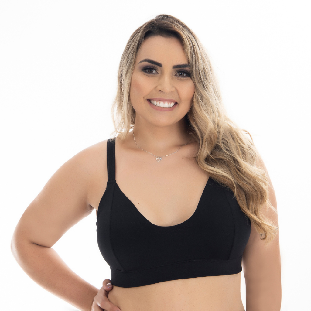 Sutiã Plus Size Reforçado Sem Bojo, Duplo Tecido Confortável Alça Reforçada Sustentação. em Oferta na Shopee