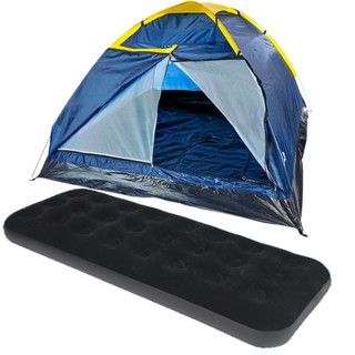 Barraca Camping Iglu até 4 Pessoas + Colchão Inflável Solteiro