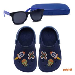 Kit Sandália Babuche E Óculos de Sol Infantil Menino Chinelo Calce Fácil Leve Macio Masculino 12.18 14.01 em Oferta na Shopee