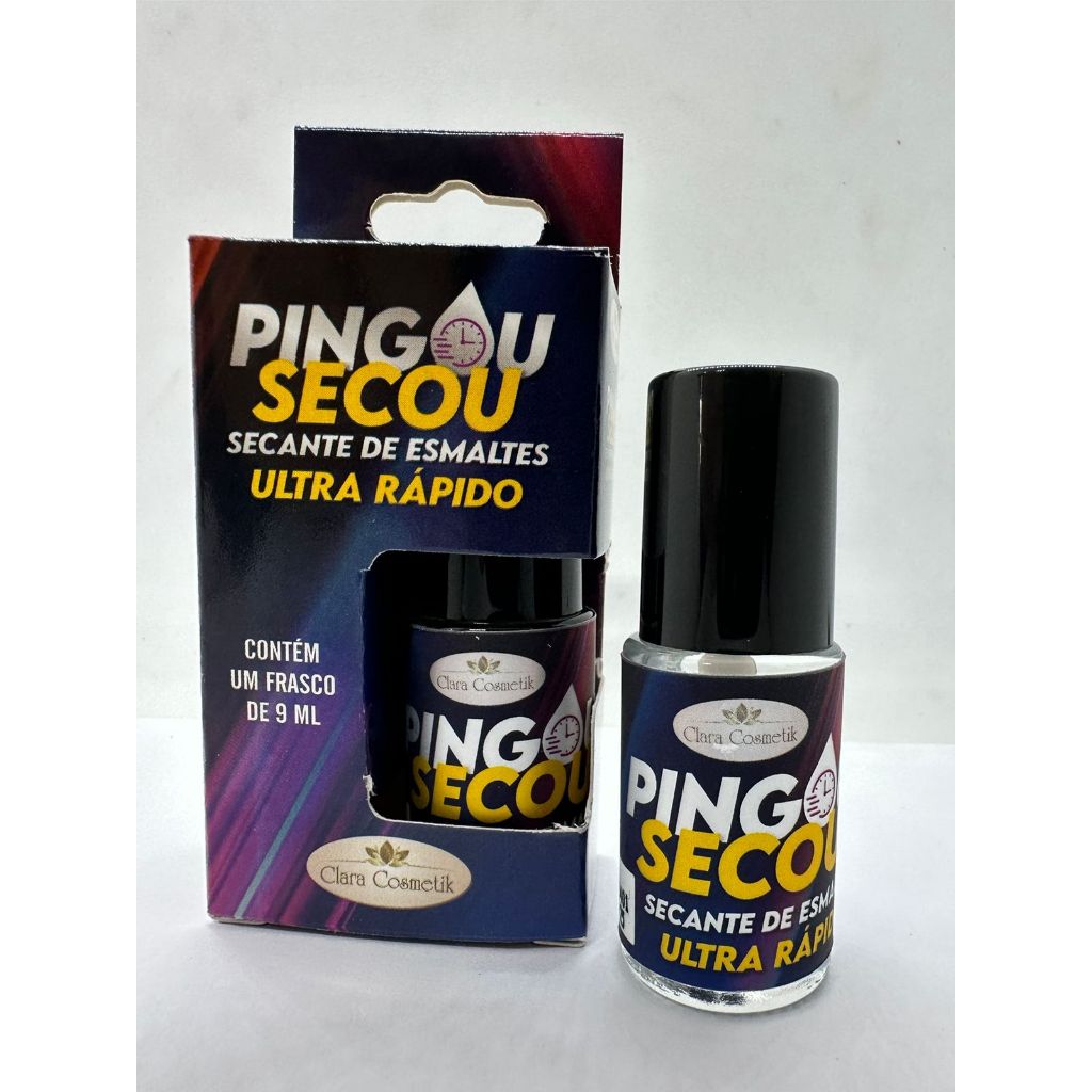 Esmalte Secante Pingou Secou  Ultra Rapido Clara Cosmetik 9ml