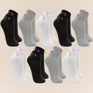 Kit 9 Pares De Meia Cano Curto Original Lupo Esportiva Feminina
