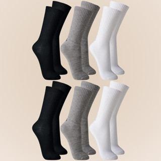 Pacote Com 6 Pares de Meias Lupo Cano Longo Masculina Sport em Algodao Cotton Confortavel