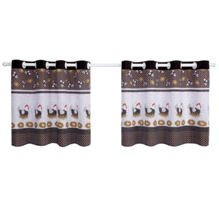 Cortina de Cozinha para Pia/Janela 2,80m x 0,80m com Ilhós – Decoração | Tecido Resistente em Oferta na Shopee