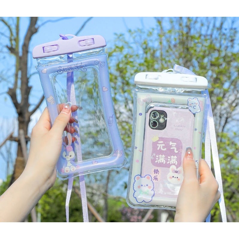 Capa universal de mergulho para celular Capa protetora para celular Capa para celular à prova d'água Capa transparente à