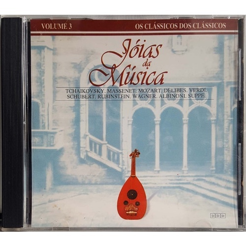 Cd Jóias Da Música Vol 3 Música Clássica Mozart Tchaikovsky Schubert Revista Caras Concertos De Vinólia