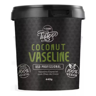 Vaselina Coconut 440g Tattoo Vegana Tatuagem Óleo De Coco em Oferta na Shopee