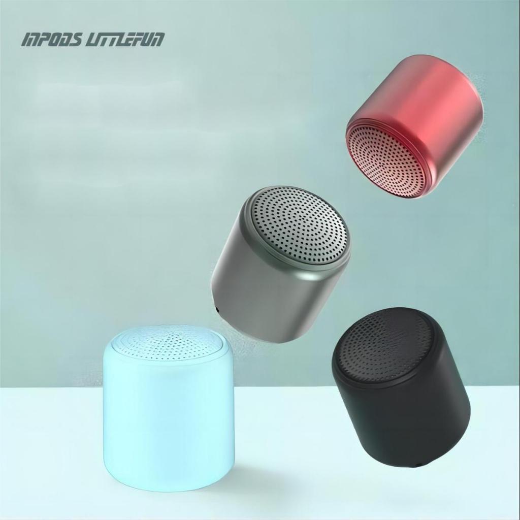Mini Caixa De Som caxinha macaron Bluetooth Portátil Inpods Little Fun Som Limpo