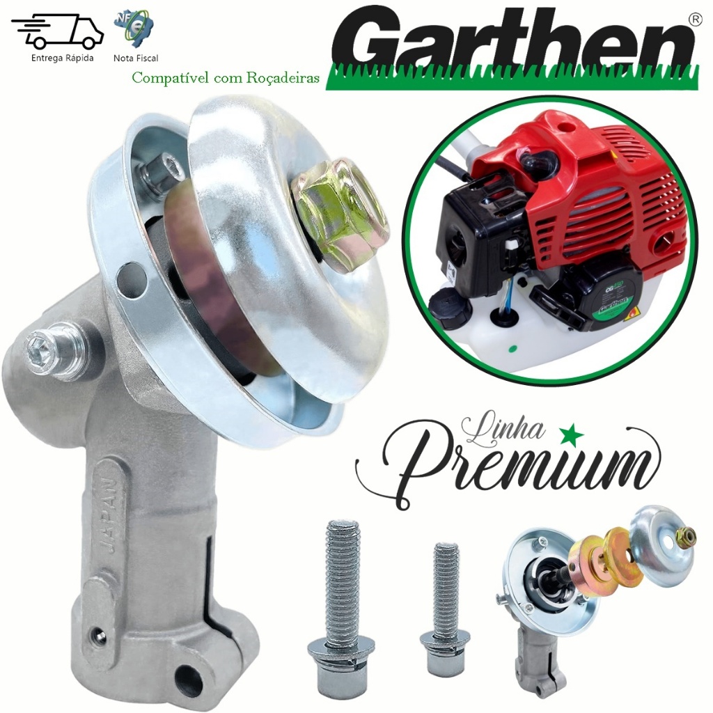 Caixa Transmissão Ponteira P/ Roçadeira Garthen Cg420 Cg450 Cg550