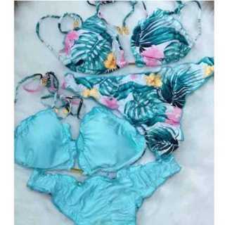 Conjunto Biquini Moda Praia Cortininha Dupla Face P,M,G Estampa variadas