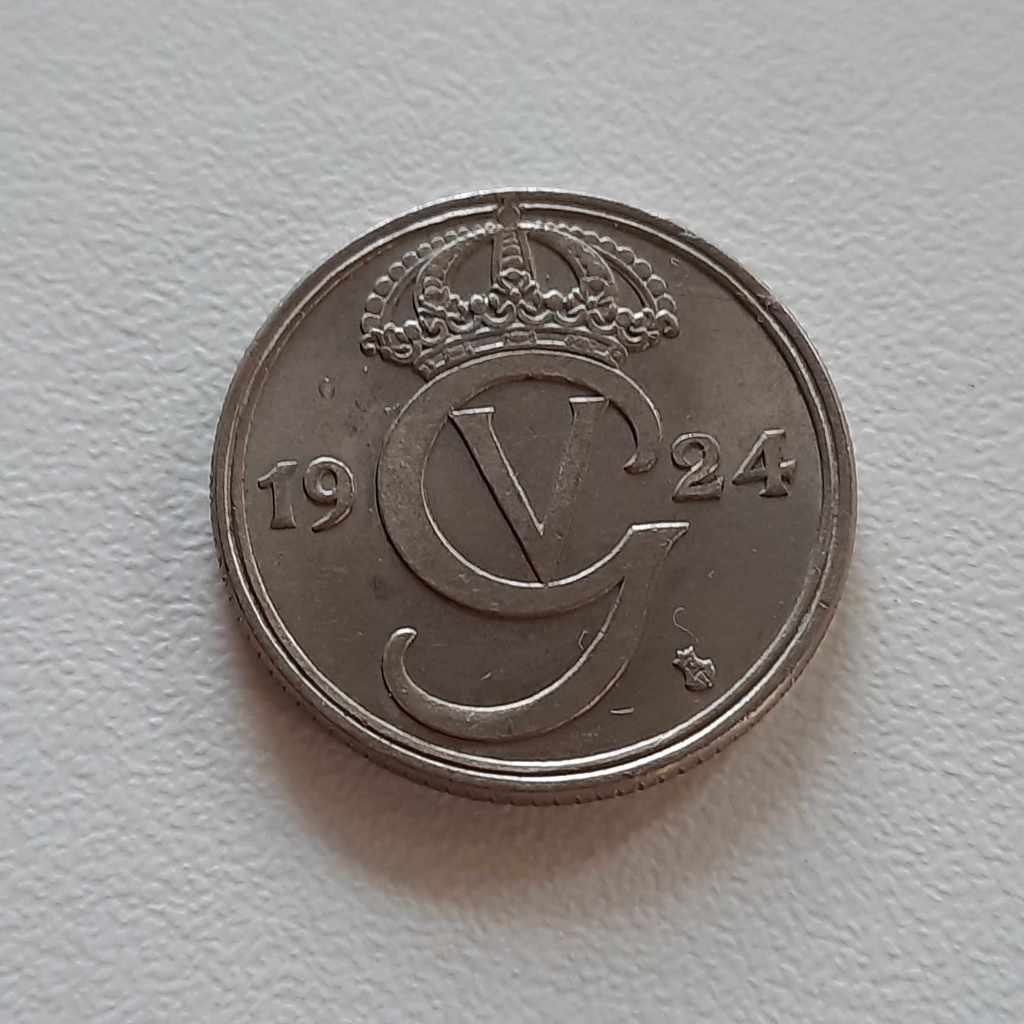 Moeda 50 Ore 1924 Suécia - Muito linda!!