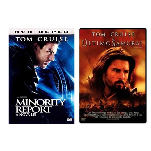 Filmes Clássicos em Dvds Tom Cruise | Kit com Ultimo Samurai e Minority Report - Original