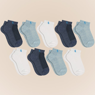 Kit De 9 Pares Meias Lupo Kids Infantil Cano Curto Algodão Tamanho 24 ao 35