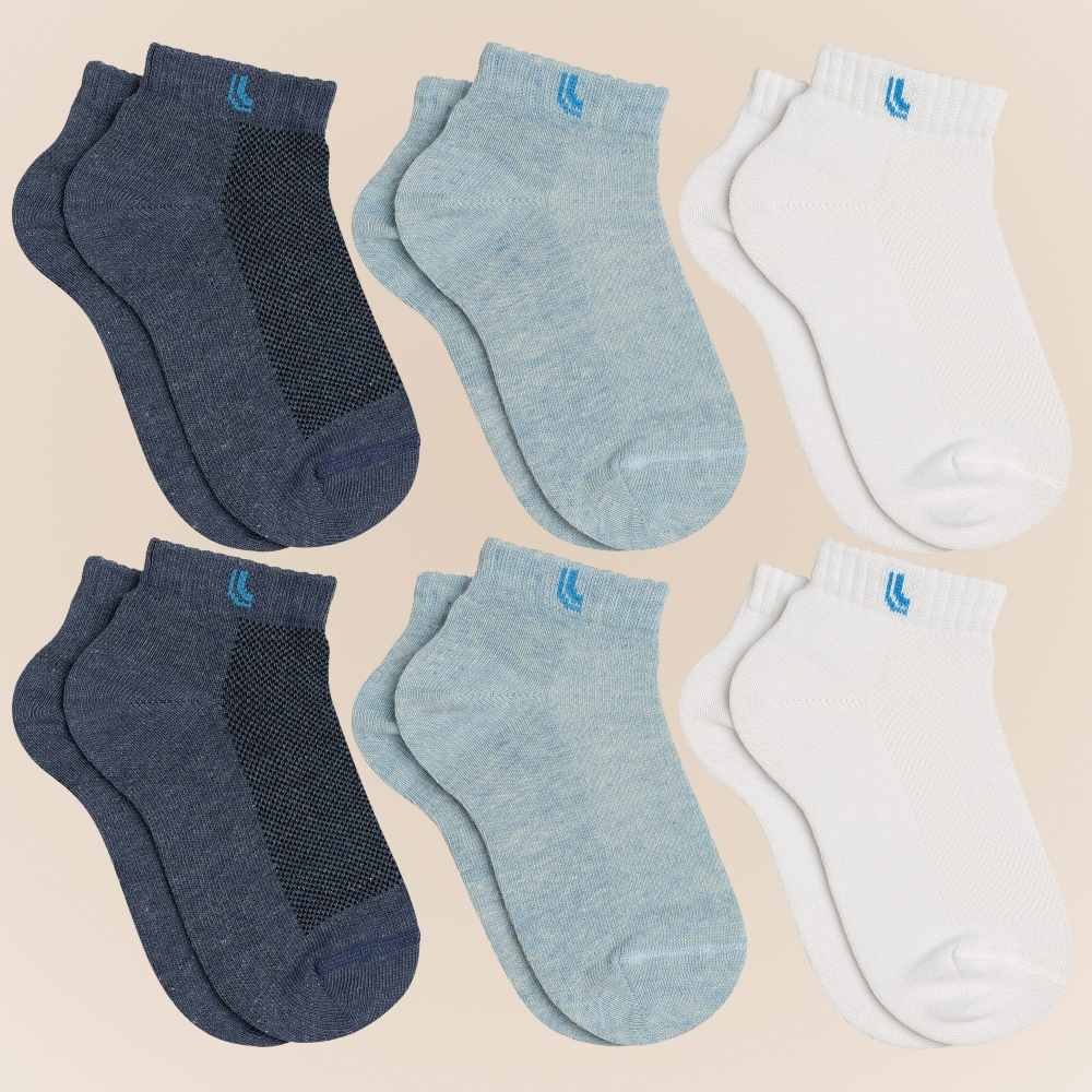 Kit Com 6 Pares De Meias Infantil Lupo Kids Original Para Menino E Menina Até Tam. 35 em Oferta na Shopee