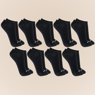 Kit Com 9 Pares Meias Soquete Mash Feminina E Masculina Cores Basicas