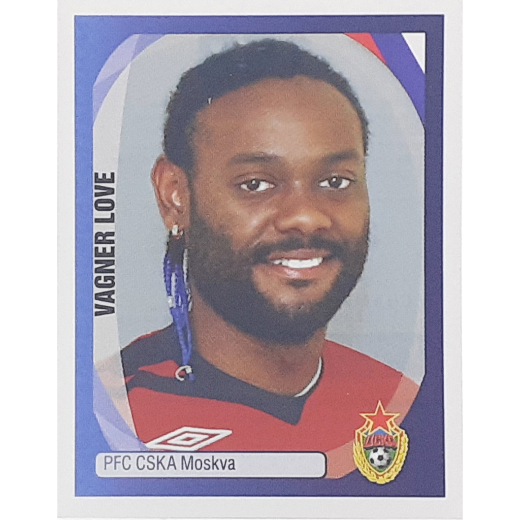 FIGURINHA ORIGINAL NUNCA COLADA VAGNER LOVE PFC CSKA MOSKVA CHAMPIONS  2007-08 Nr 158 PANINI ITALIA