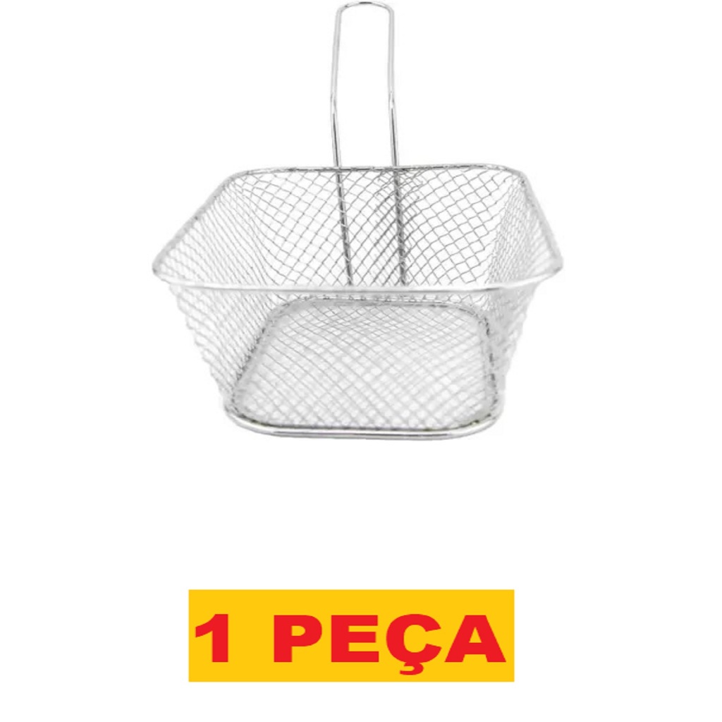 Mini Cesto Para Frituras Servir Porções Petiscos Batata Fritas 14,5X10,5CM Nuggets Clink em Oferta na Shopee