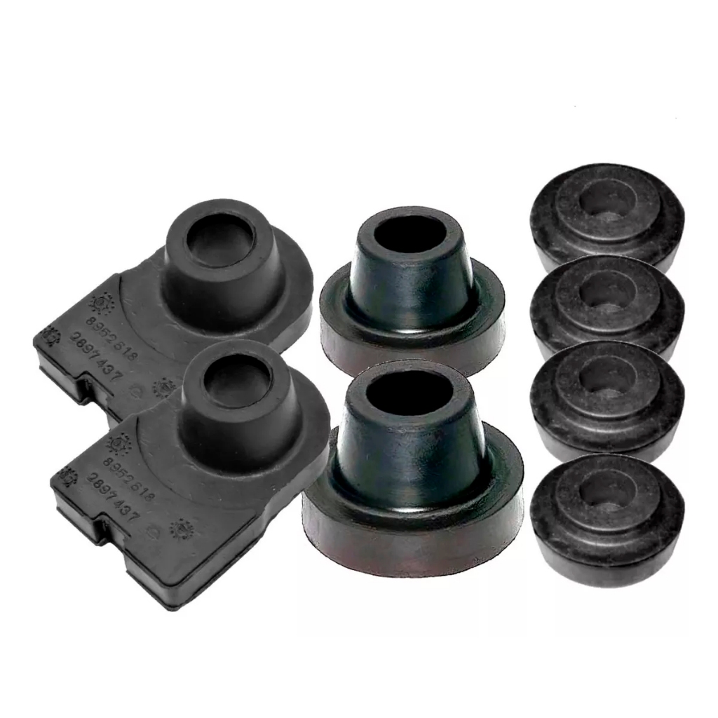 Kit Com 08 Buchas Calços Travessa Suspensão Para Opala Caravan