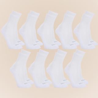 Kit 9 Pares De Meias Esportivas Mash Longa Em Algodao Cano Medio Unissex em Oferta na Shopee