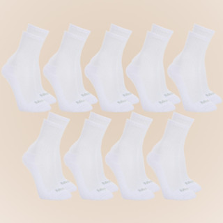 Kit Com 9 Pares de Meias Sport Mash Cano Medio em Algodao Unissex Para Corrida Caminhada
