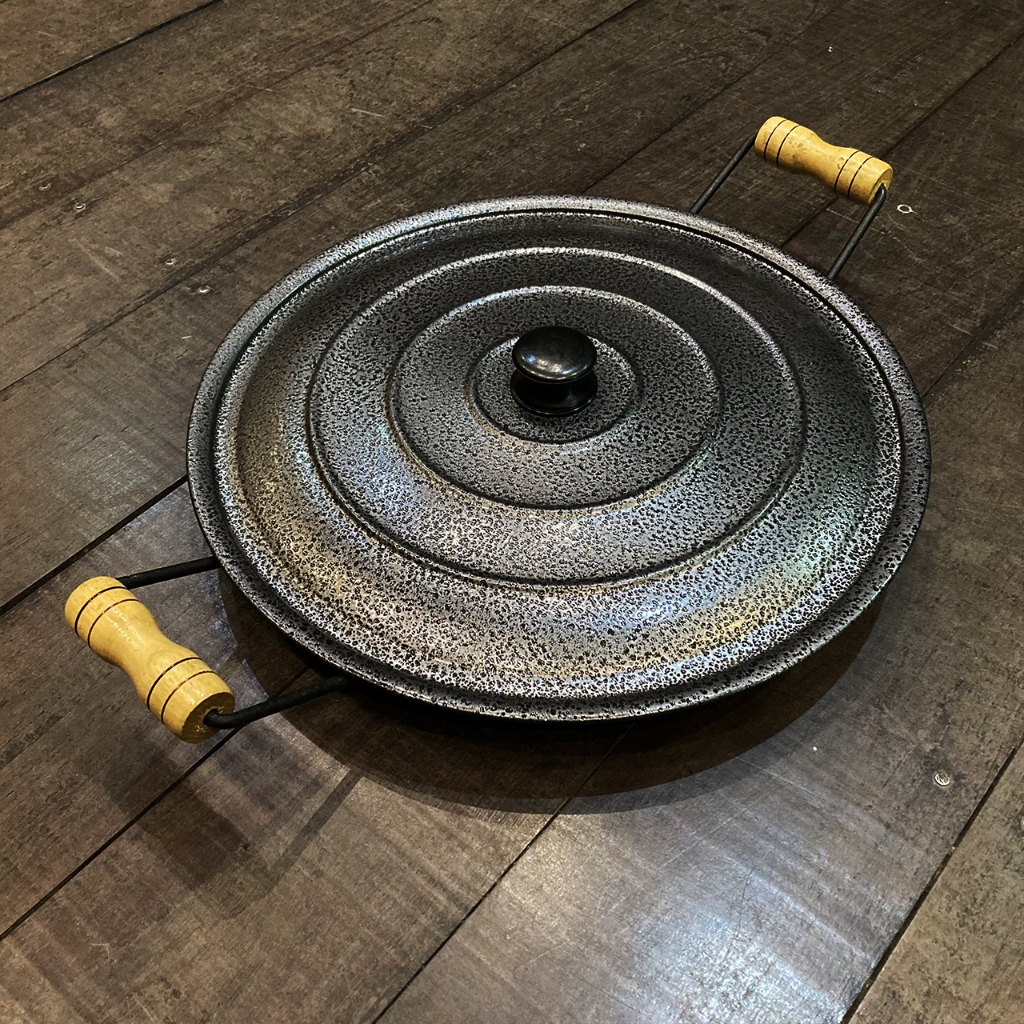 Disco de Arado com Tampa Chapa para Porção aço carbono 60cm tampa leve e resistente Oferta