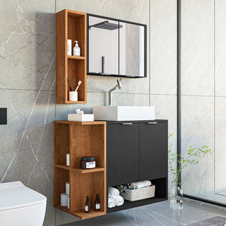 Gabinete Banheiro Star 2 Portas com Espelheira e Cuba Dalla em Oferta na Shopee