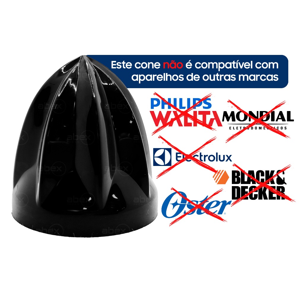 Cone Espremedor De Frutas Preto Philco All In One Original