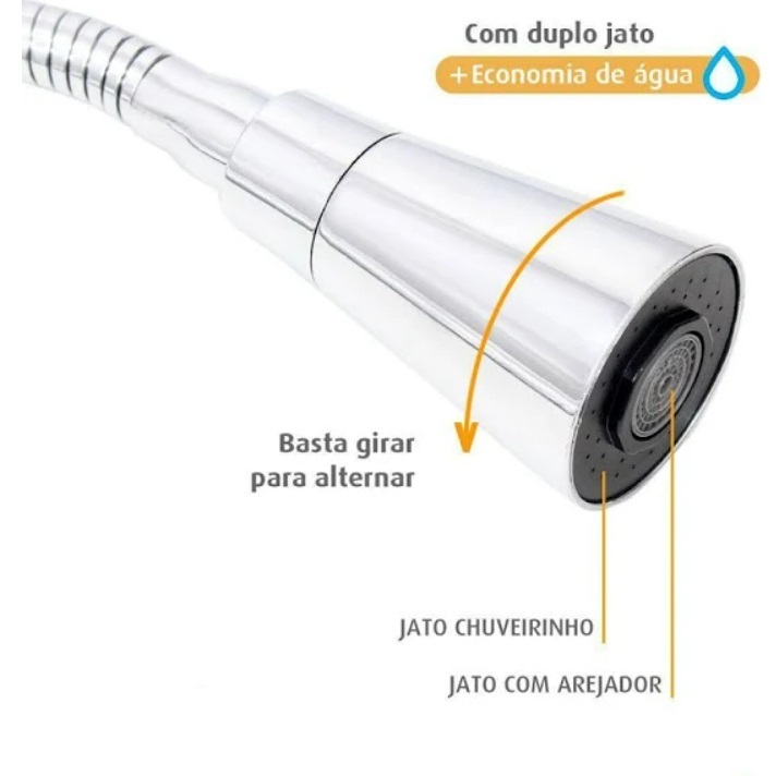 Bico Arejador CONE para Torneira Gourmet Jato Duplo