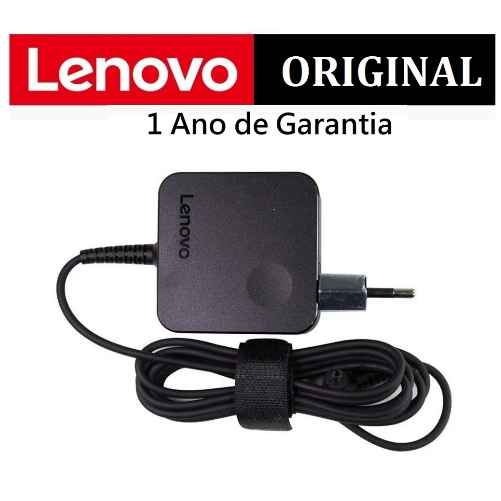 1 Ano de Garantia - Carregador Lenovo Ideapad 110 310 320 330 510 520 710 720 730 15isk S145 yoga flex miix n21 y500 IPA-1450-55LB Edge e chromebook etc