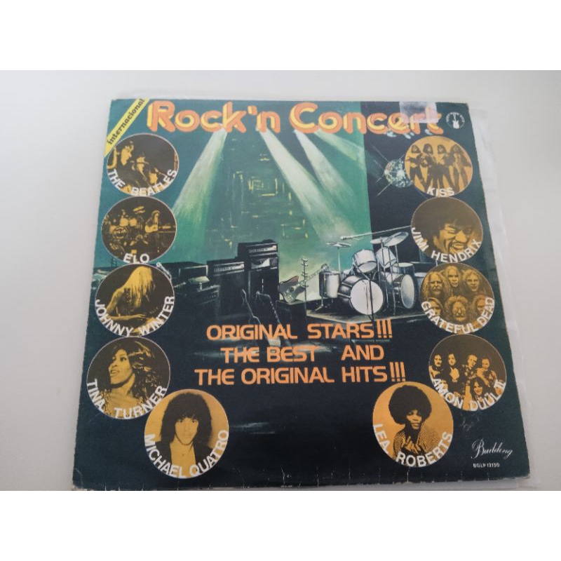LP coletânea rock 'n concert com kiss Beatles Hendrix ELO tina Turner... ótimo estado vinil e capa