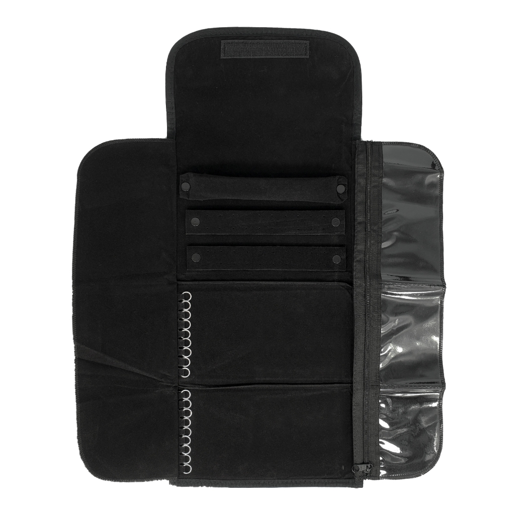 Mostruário Pasta Para Joias E Bijuterias Com zíper Interno Aveludado