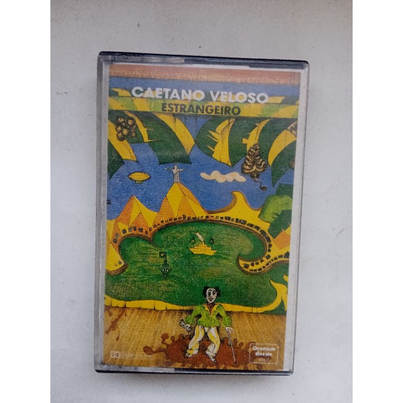 fita cassete Caetano Veloso - estrangeiro, ótimo estado fita e capa