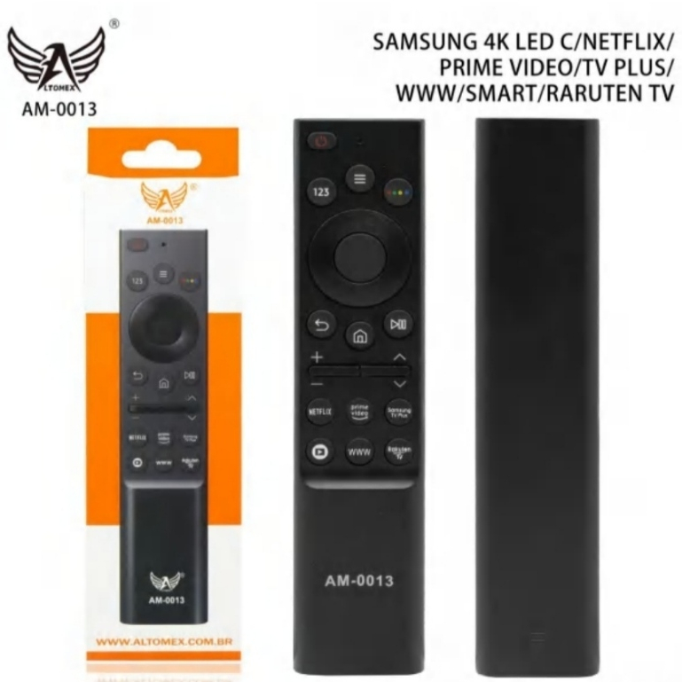 Controle Remoto am-0013 Compatível Com Smart Tv Samsung Serie Au7700 Au8000 Netflix Prime 4K BN59-1357A