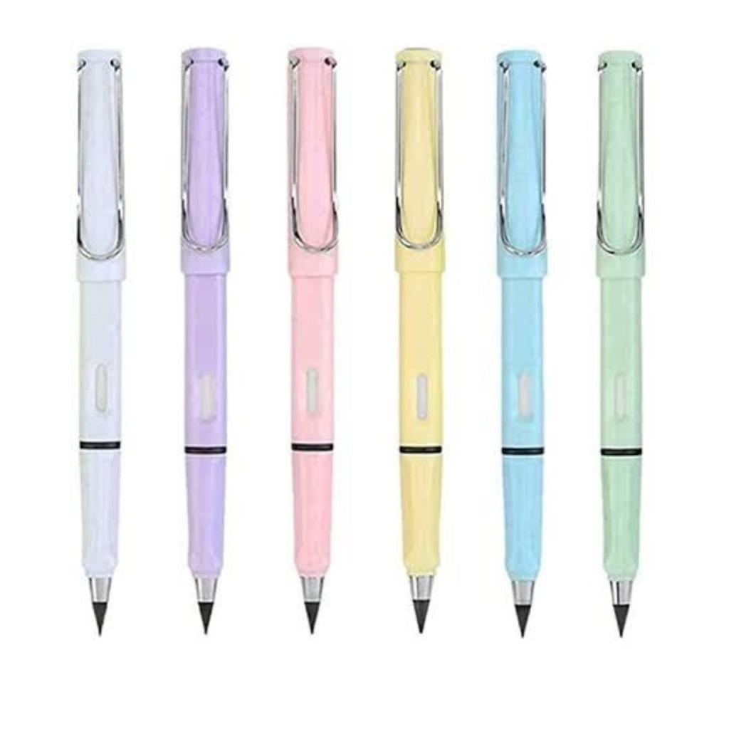 LÁPIS INFINITO COM BORRACHA CORES PASTÉIS