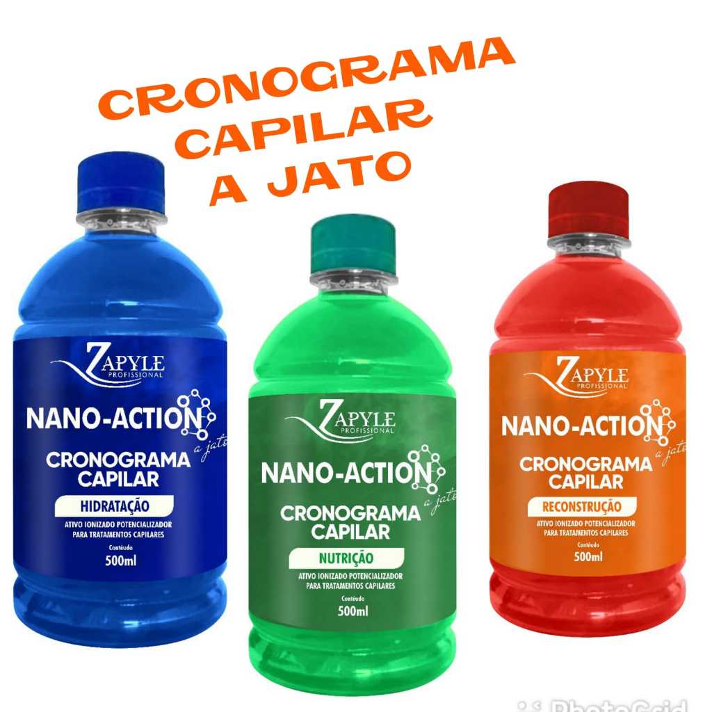 kit nano tecnologia cronograma Power Capilar zapyle Hidratação Nutrição Reconstrução 500ml