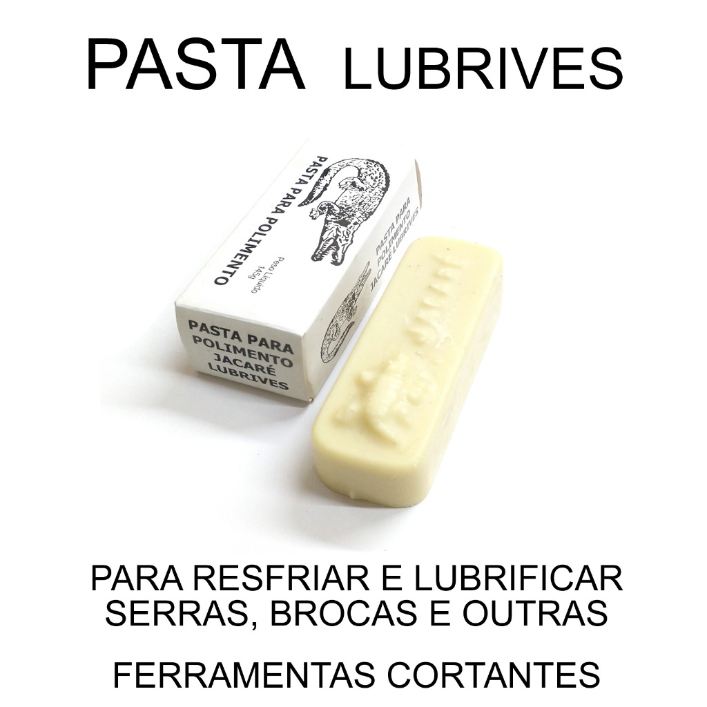 Massa Jacaré Polir E Afiar 145g Original Temos Todas Massa polimento puxa brilho