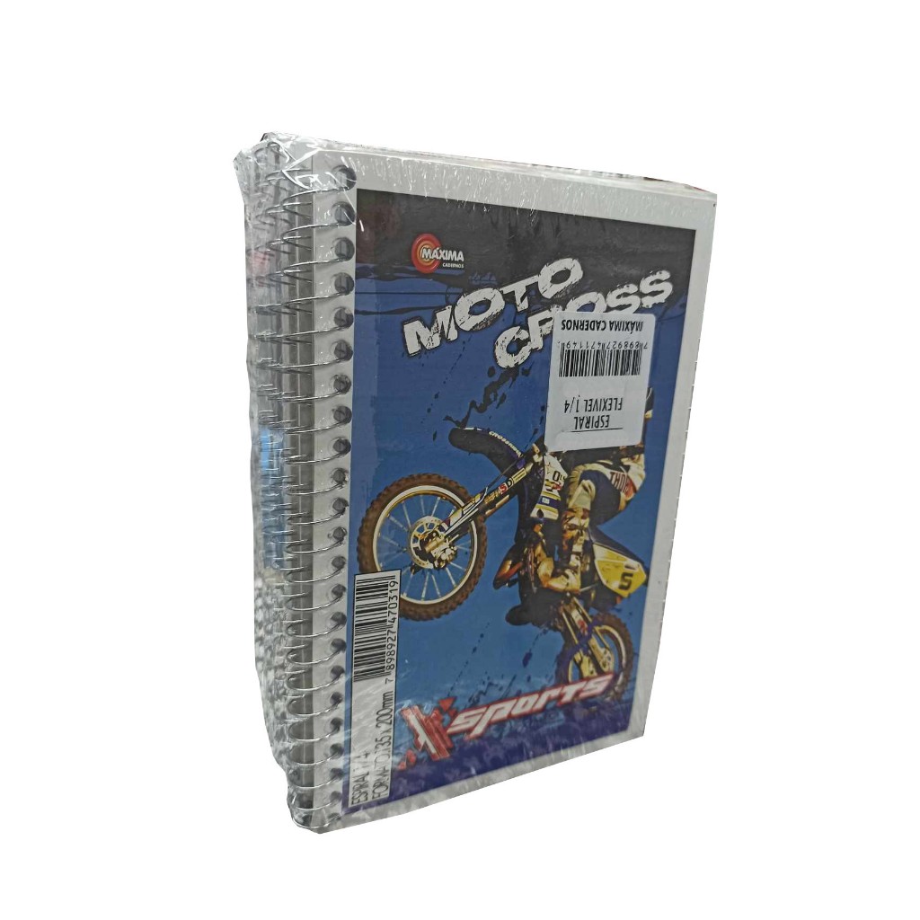 Caderno Espiral Pequeno Capa Mole 96 Folhas 10 Unidades