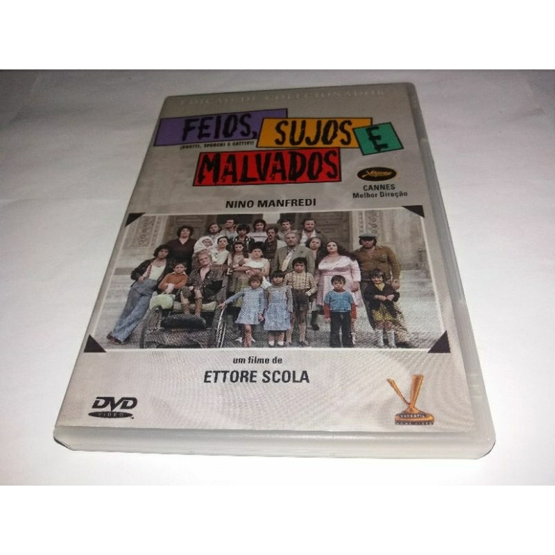 Dvd - Feios, Sujos e Malvados - 1976 - Ettore Scola - Filme Italiano - Versatil