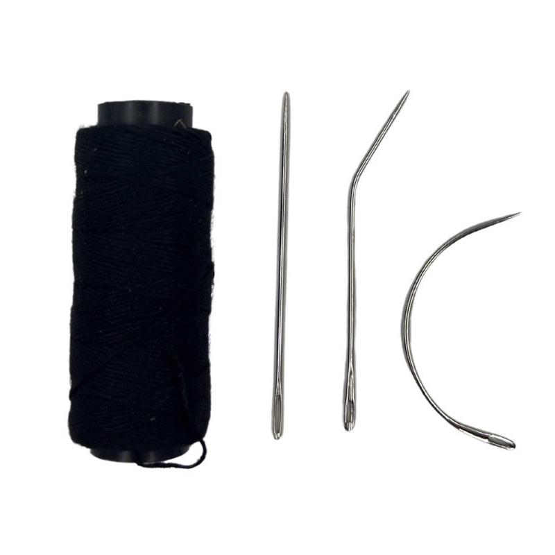 Kit Entrelace Para Mega Hair 3 Agulhas + 1 fio de Linha  10m