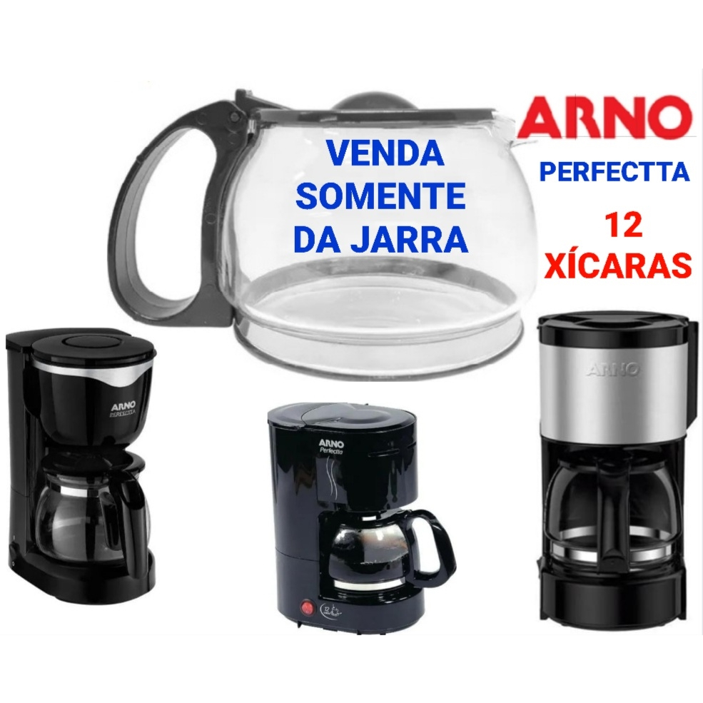 Jarra COMPATÍVEL para Cafeteira ARNO Perfectta CM3408B1/CM321DB1 - 12 Xícaras