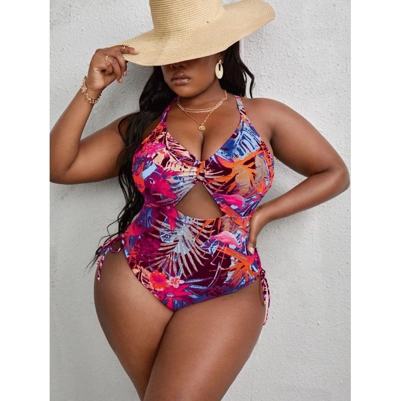 Maiô plus size feminino forrado bojo removível confortável verão praia piscina