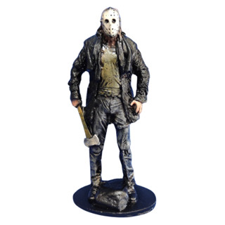 Boneco Jason Voorhees Sexta-Feira 13 Estátua Terror Colecionável 21cm