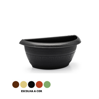 Kit 20 Vasos de Parede Meia Lua 5L Para Apartamentos Sacadas Jardins e Flores em Oferta na Shopee