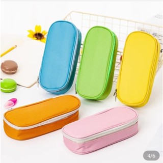 Estojo De Lápis De Grande Capacidade Com Zíper Pen Bag Caixa De Caneta Lona Para Artigos De Papelaria Escola Estudante