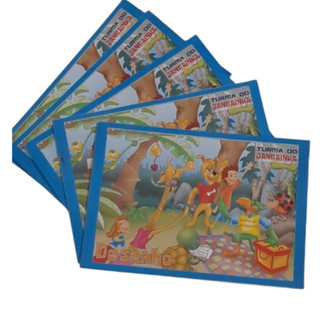 Kit de 5 Cadernos Brochura de Desenho PEQUENO 1/4 c/40 Folhas - Capa Flexíveis - Capa Mole
