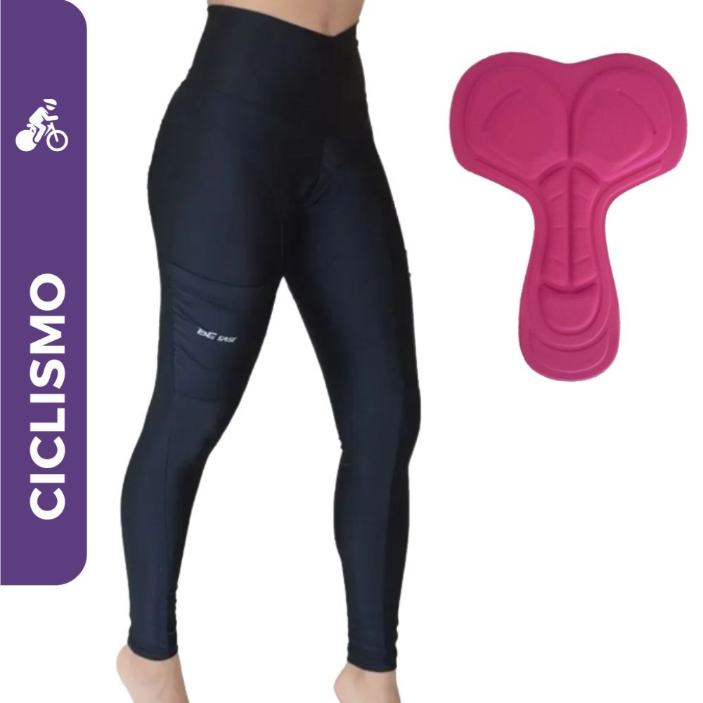 Calça Ciclismo Feminina com Forro Espuma BeFast 2 Bolsos MTB
