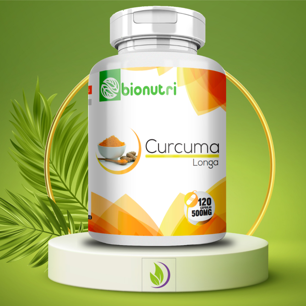 Cúrcuma Longa Açafrão 120 Cápsulas 500mg Original Bionutri