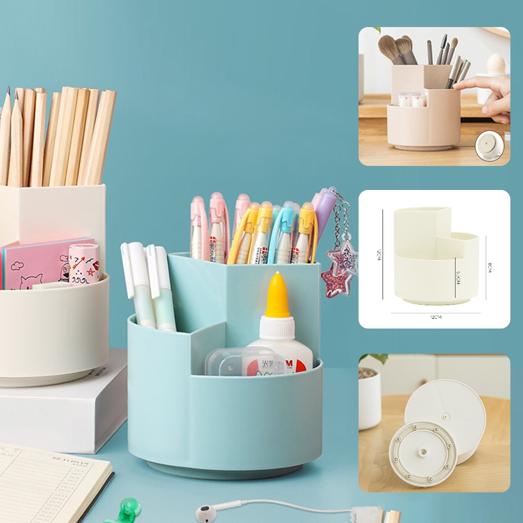 Organizador Porta-Lápis Giratório de Mesa - A643