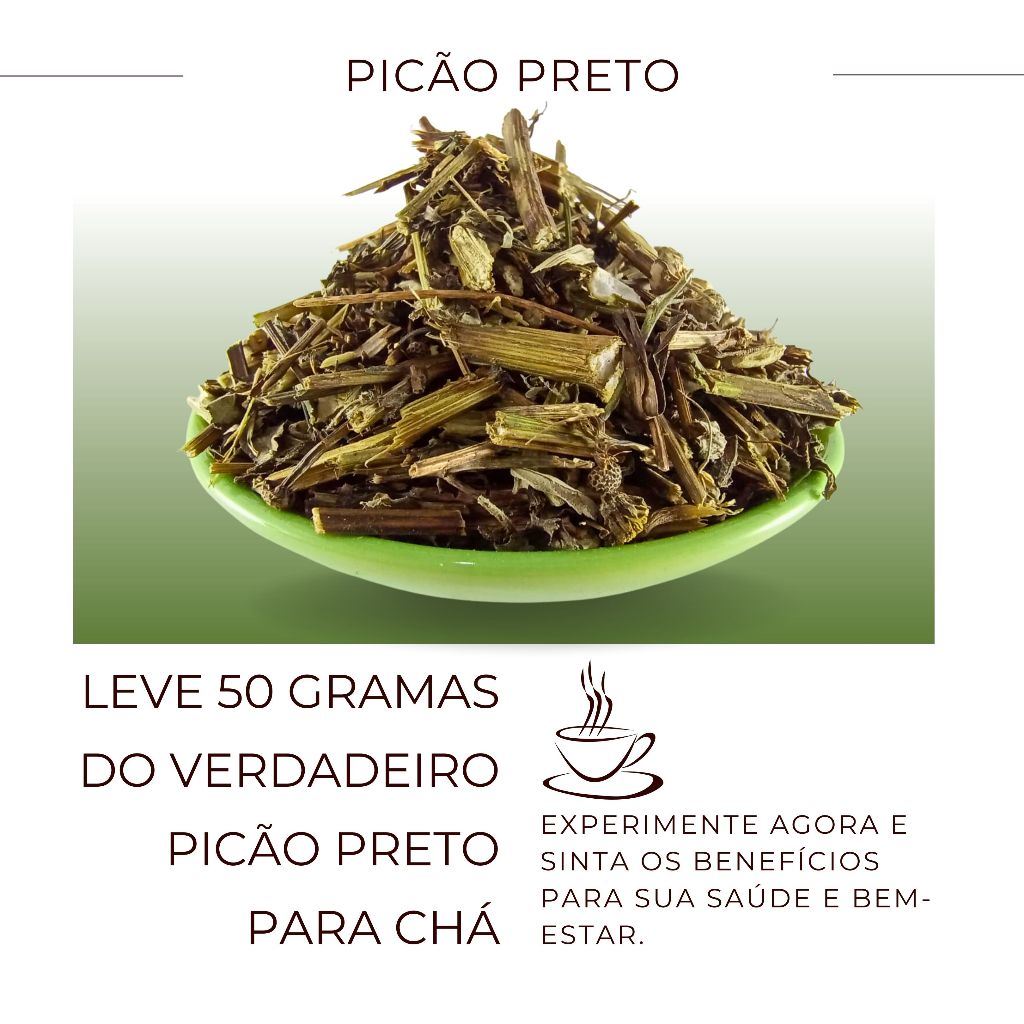 Chá de Picão Preto | Alta Qualidade | 100% Natural para Cha Envio Imediato - 50g