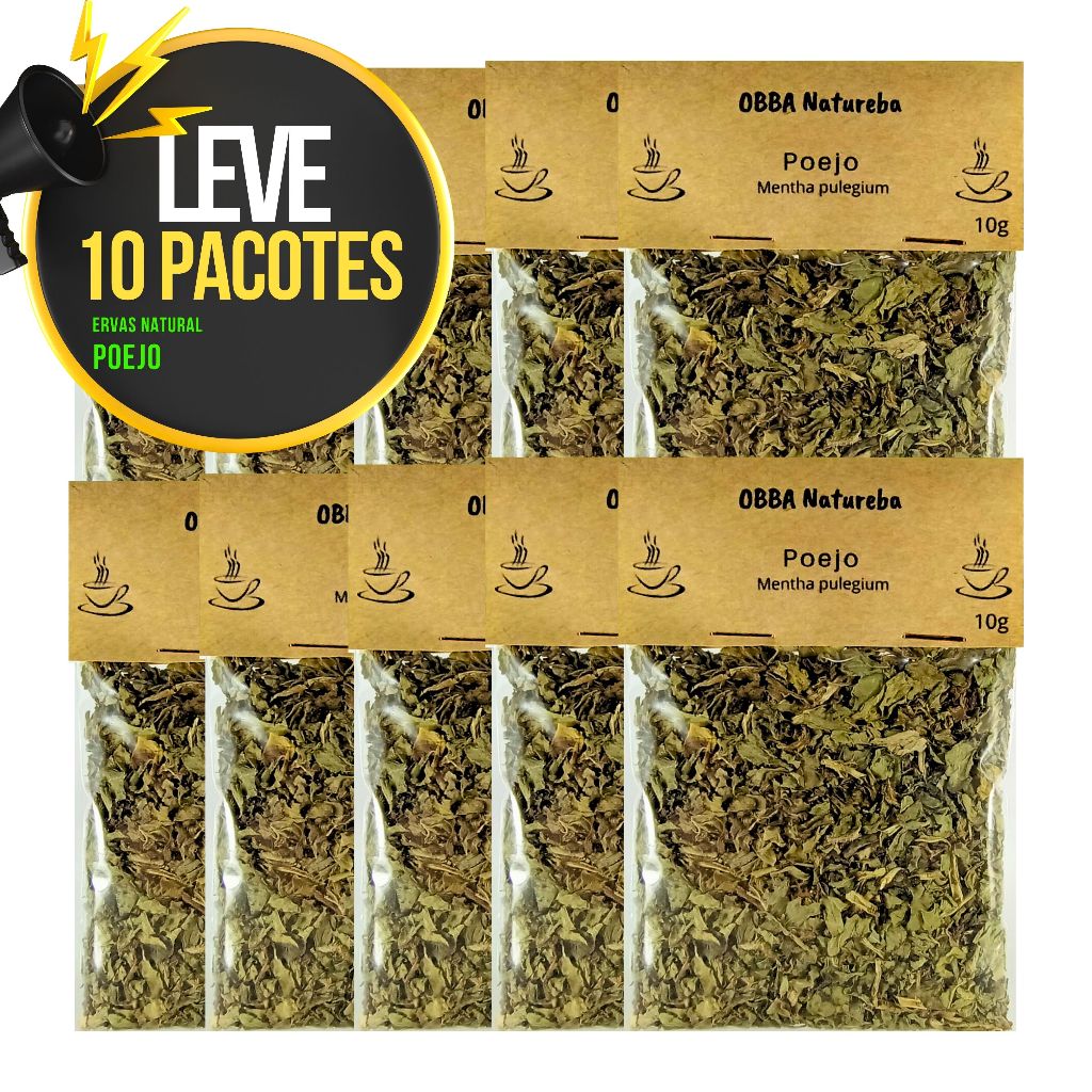 Kit 10 Chás Poejo | Legítima Premium Envio Imediato em Oferta na Shopee